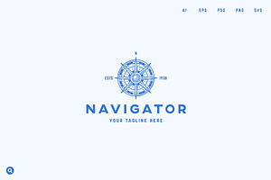 Compass Logo Template