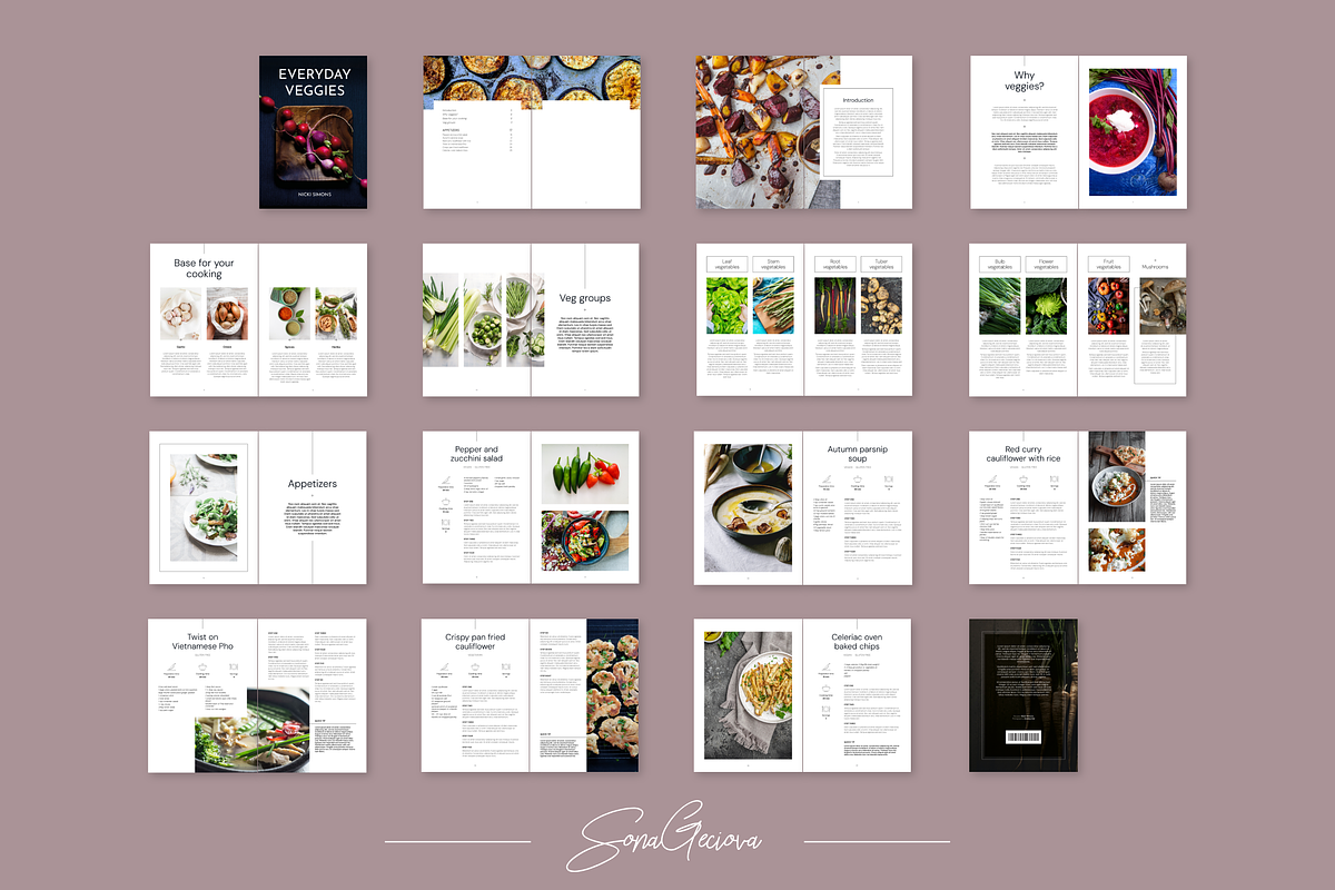 Everyday Veggies Recipe Book, a Magazine Template by SonaGeciova (Photo 17 of 17)