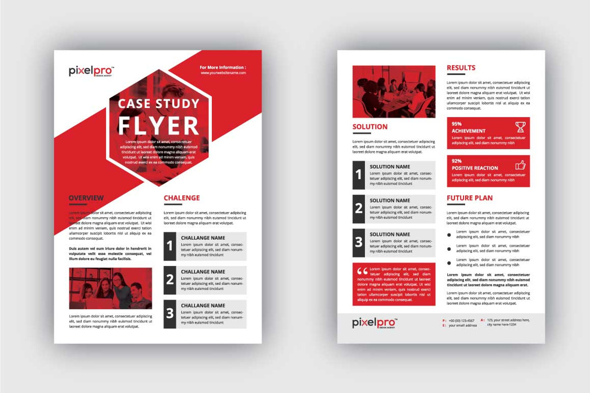 Case Study Flyer Template, a Flyer Template by Pixel Pro (Photo 2 of 4)