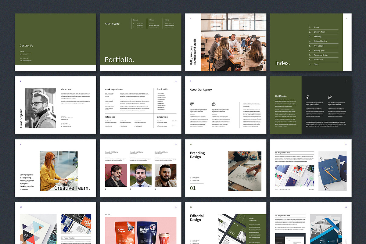 Minimal / Portfolio Template | Canva, a Brochure Template by ArtisticLand (Photo 9 of 9)