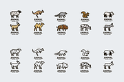 Cute Animal Logo Bundle Vol 3, a Branding & Logo Template by Qilart (Thumbnail 2 of 3)