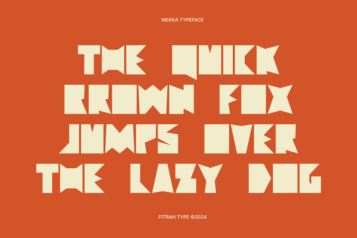Mekka Typeface, a Font by Fitrah Type (Photo 8 of 12)