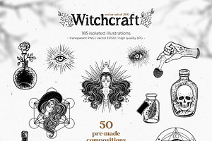 Witchcraft Vector Set Of 200