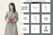100 quotes templates for instagram, a Social Media Template by digital_essence (Thumbnail 4 of 5)