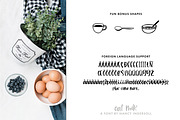 Oat Milk - a handlettered font, a Sans Serif Font by Nancy Ingersoll (Thumbnail 3 of 7)