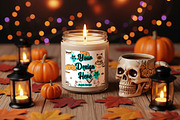 Fall soy candle mockup, a Cups & Container Mockup by Rami's Mockups (Thumbnail 3 of 3)