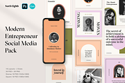 Entrepreneur Social Media Pack, a Social Media Template by North Eighth (Thumbnail 1 of 13)