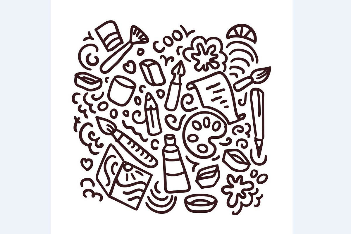 Doodle seamless pattern, a Pattern Graphic by MalinaShop (Photo 4 of 4)