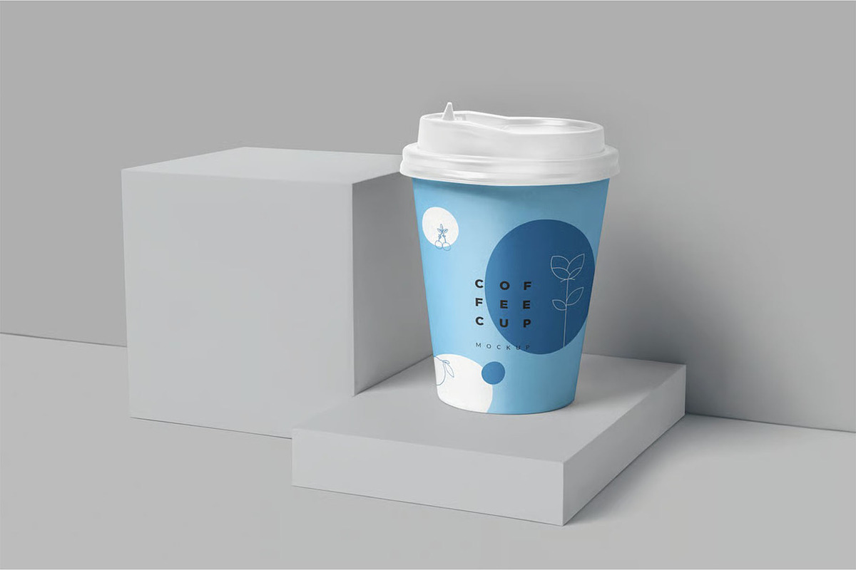 9 oz Paper Coffee Cup Mockups, a Cups & Container Mockup by megostudi0 (Photo 3 of 6)