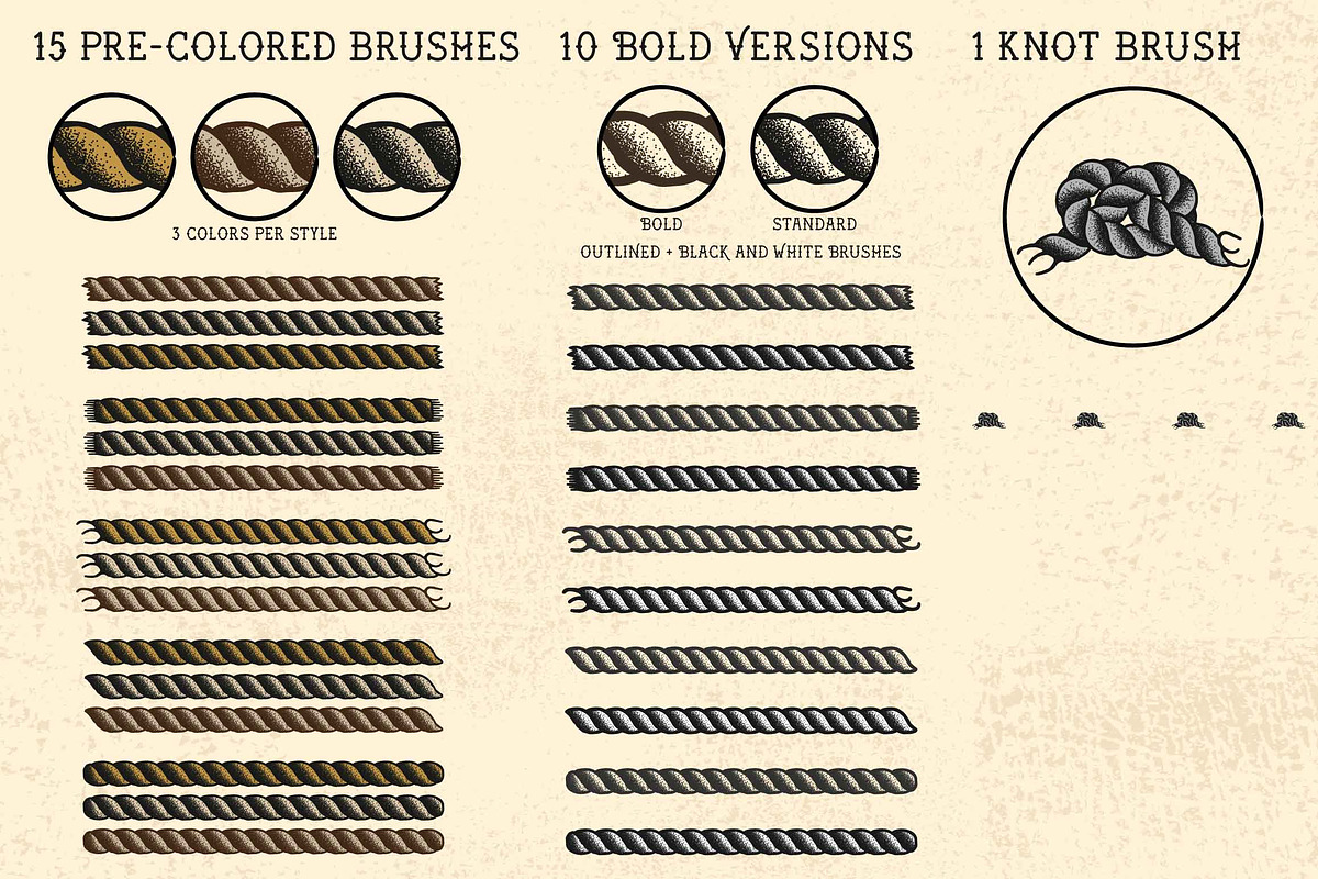 Sailor Mate´s Rope Brush Collection, a Brush Add-On by BAD TASTE (Photo 7 of 20)
