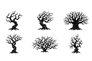 Twisted Tree Silhouette Vector Set, an Object Graphic by Artonix (Thumbnail 3 of 3)