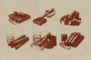 Cigars & Whiskey Vintage Engraving, an Object Graphic by Kaizla03 (Thumbnail 4 of 4)