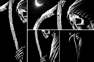 Ferocious Grim Reaper Merch Design