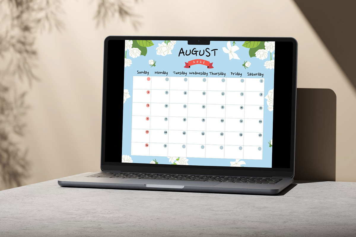 cute calendar for kid design, a Print Template by Piixypeach (Photo 8 of 10)