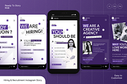 Hiring & Recruitment Instagram Story, a Social Media Template by Annora Studio (Thumbnail 1 of 6)