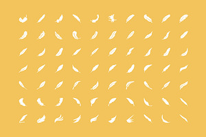 125 Feathers Vector Icons