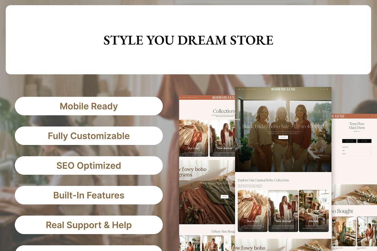 Boheme - Luxe Boho Shopify 2.0 Theme, a Shopify Template by AtelierDuVow (Photo 7 of 10)