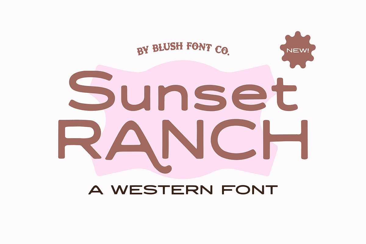 SUNSET RANCH Western Sans Font, a Sans Serif Font by Blush Font Co. (Photo 1 of 5)