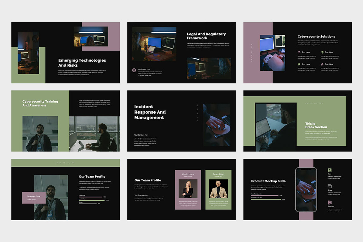 Tevia : Cyber Security Google Slides, a Presentation Template by Punkl Camp (Photo 7 of 9)
