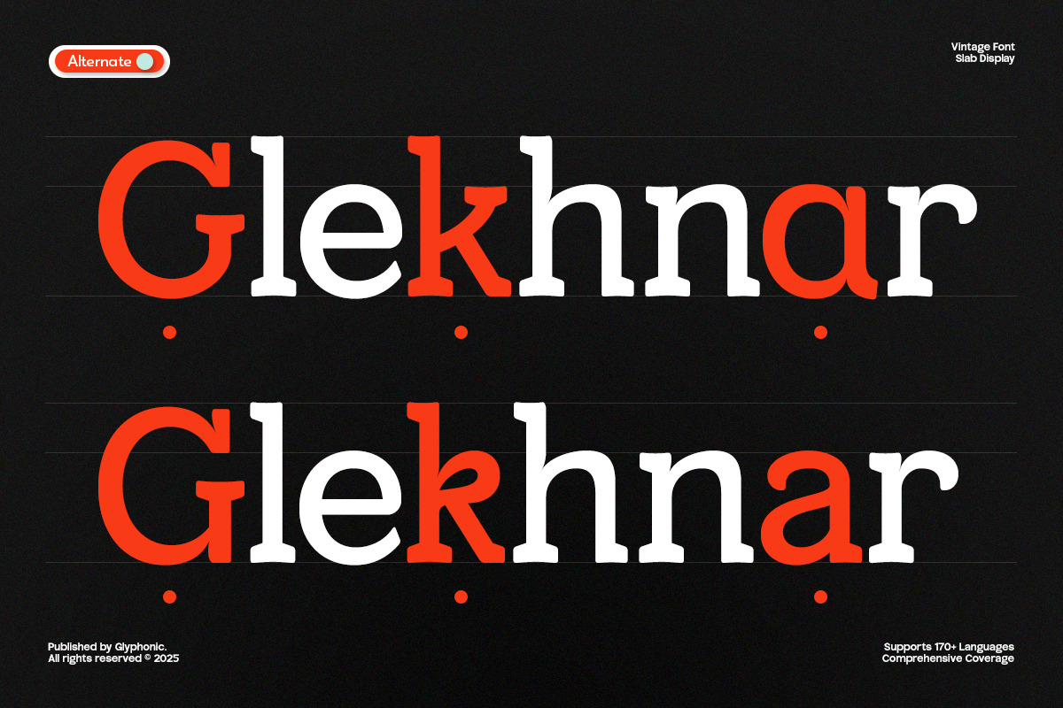 GC Chalke – Refined Slab Display, a Slab Serif Font by Glyphonic (Photo 13 of 15)