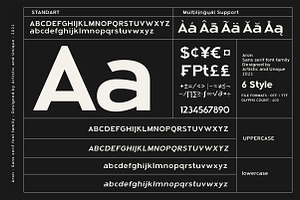 Aron - Sans Serif Font Family