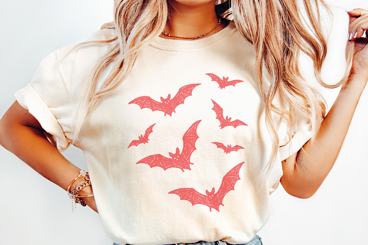 Hand Drawn Red Bats PNG, Halloween, an Illustration by SharpMarketplace (Photo 2 of 9)