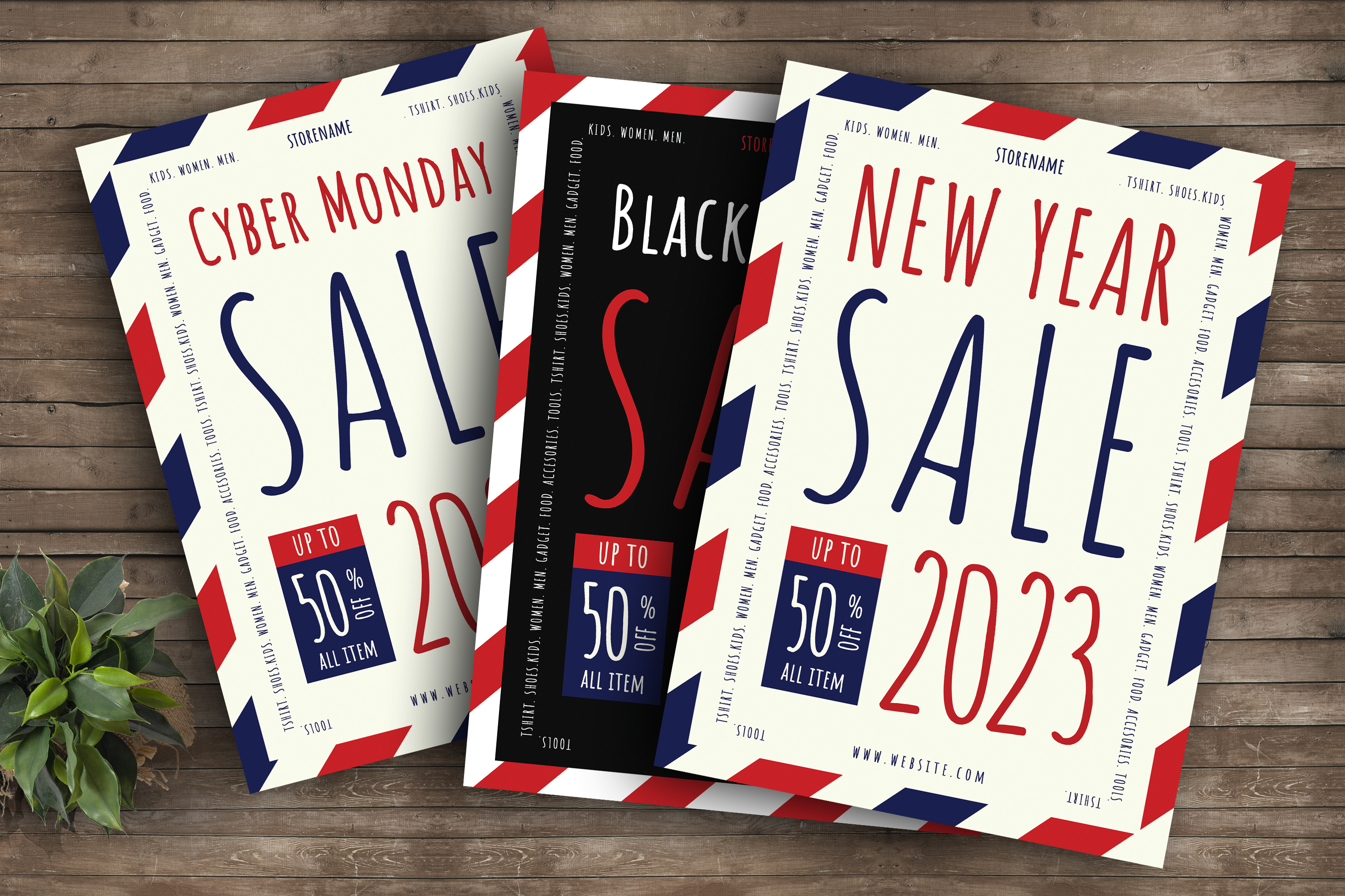 New Year Sale Flyer by Boostock  Creative Market