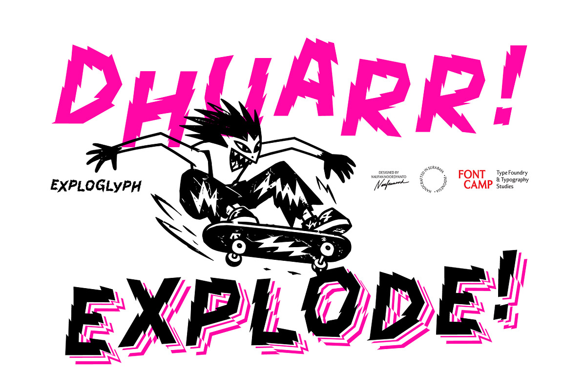 Exploglyph Font, a Symbol Font by Fontcamp Type Foundry (Photo 6 of 6)