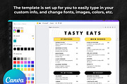 Simple Menu Canva Template, a Flyer Template by Melanie Peterson (Thumbnail 2 of 2)