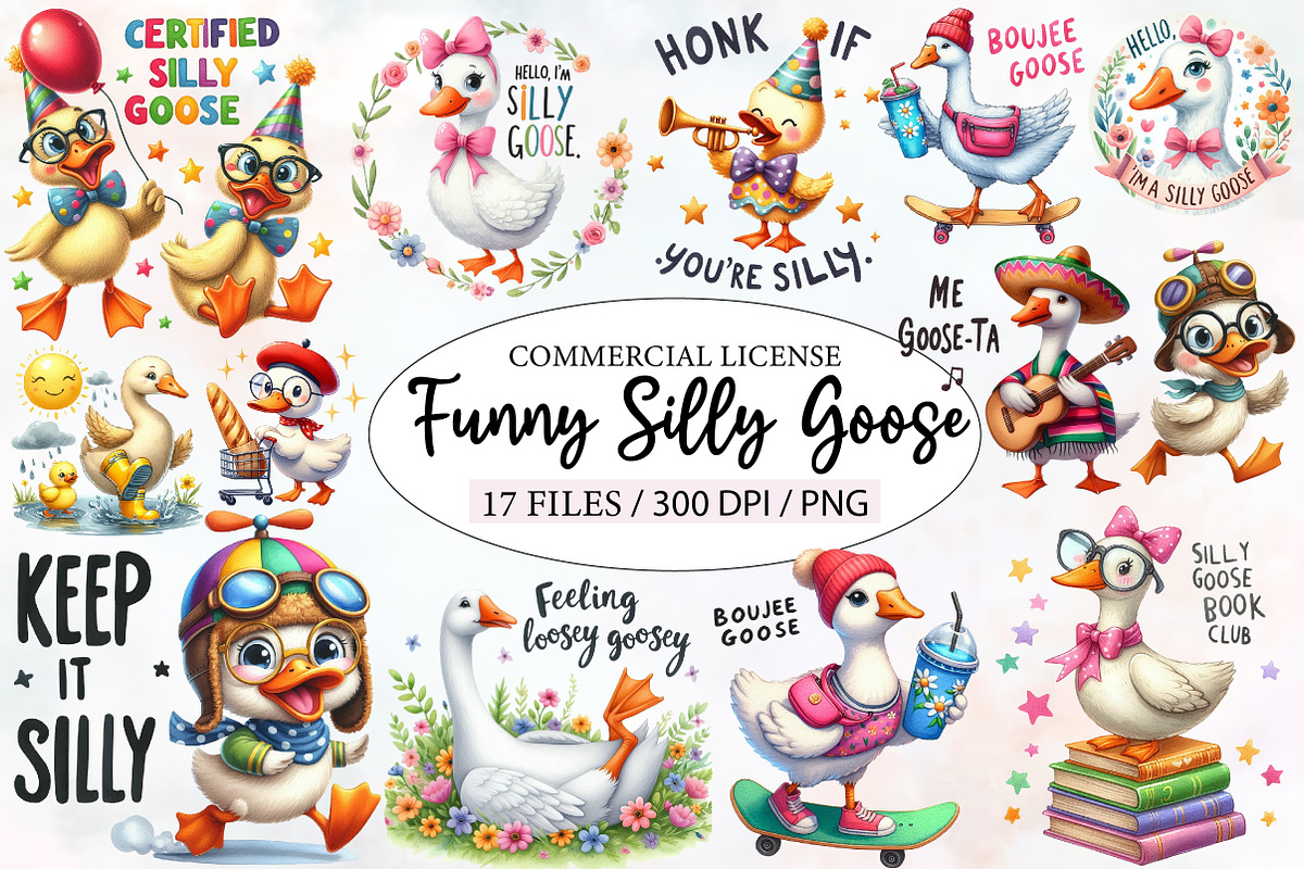 Funny Silly Goose Sublimation Quotes, an Illustration by Designworld (Photo 1 of 5)