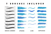 Markers brushes for Procreate, a Brush Add-On by JuliyArt (Thumbnail 2 of 8)