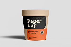 Cardboard Cup Mockup