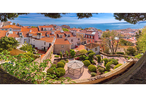 Panoramic Rooftop View in Lisbon, an Architecture Photo by kavalenkava