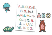 Animal alphabet for children, an Animal Illustration by SaintPic illustrations (Thumbnail 3 of 3)