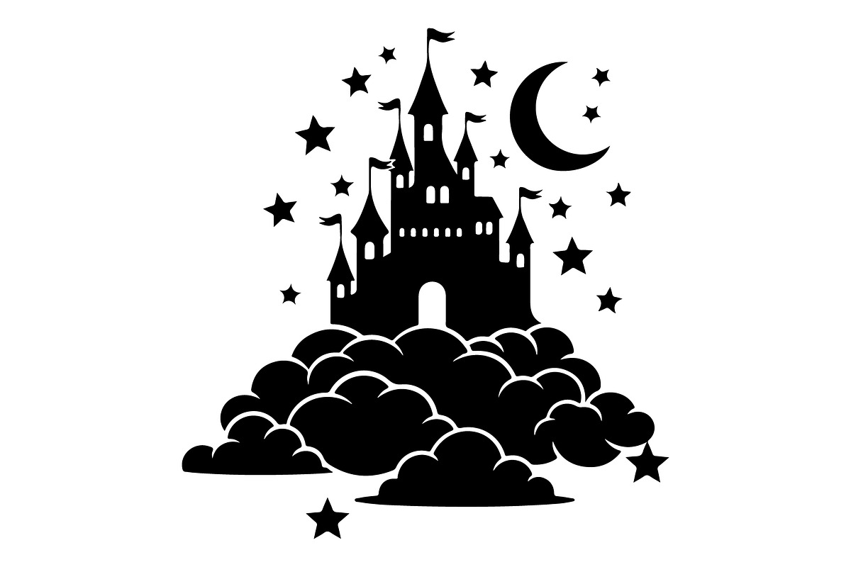 Fantasy Castle Cloud Moon Bundle, an Object Illustration by Gaye Art (Photo 28 of 30)