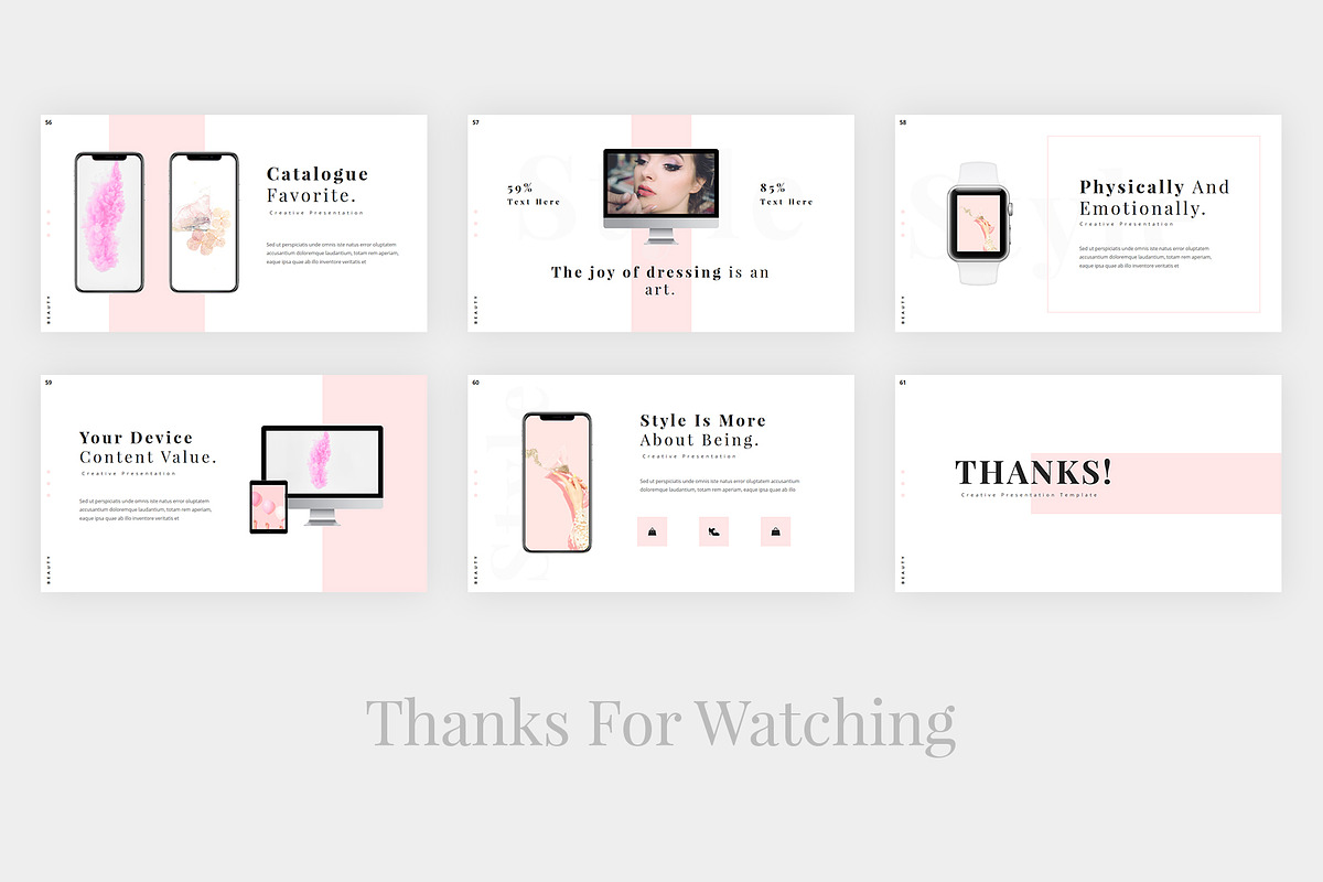 Angela Fashion PowerPoint, a Presentation Template by desvibes (Photo 8 of 8)