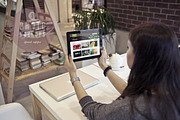 Couple using iPad - 9 photo mockups, an iPhone Mockup by show it better (Thumbnail 3 of 5)