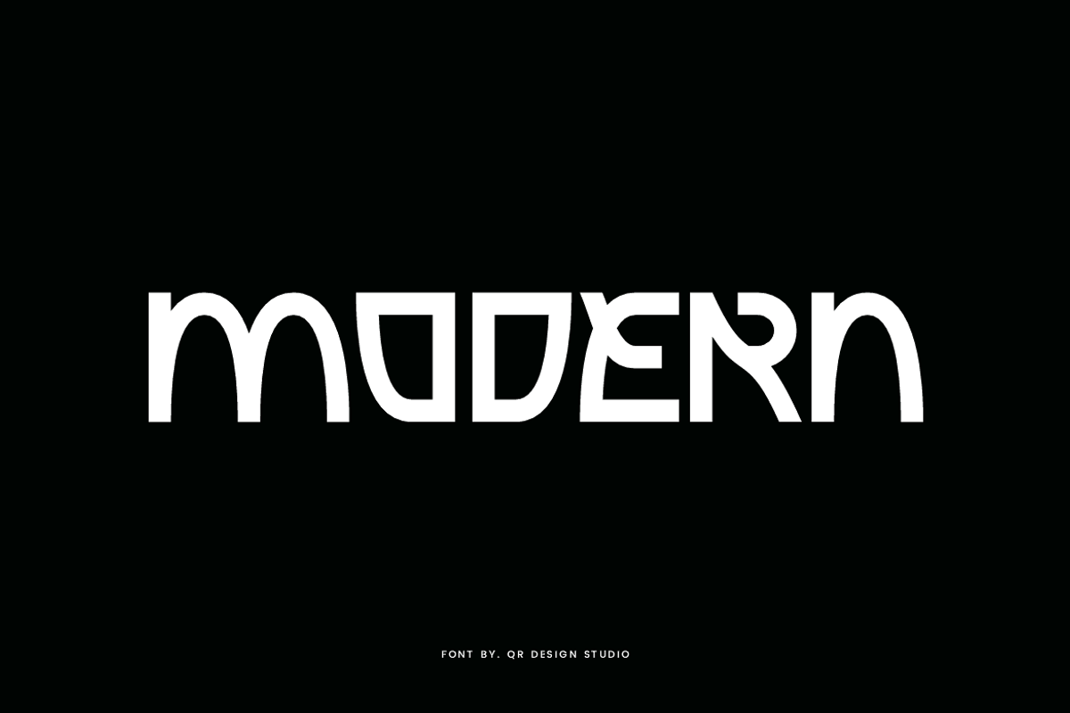 Ageyzo - Unique Font, a Sans Serif Font by QR Design Studio (Photo 3 of 7)