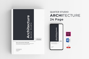 QUATER | Architecture Portfolio, a Brochure Template by obayes