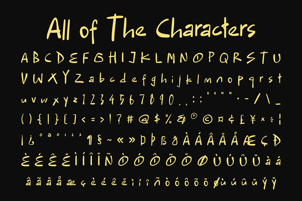 CS Sanford – Ink Font, a Handwritten Font by Craft Supply Co. (Photo 8 of 8)