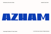 Azham – Heavyweight Display, a Sans Serif Font by Nian Keun Studio (Thumbnail 1 of 11)