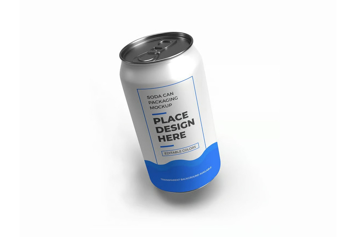 Soda Drink Can Packaging Mockup, a Packaging Mockup by DesignRushMarket (Photo 8 of 11)