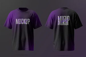 Front Back T-Shirt Mockup, a Shirt Mockup by graphypix
