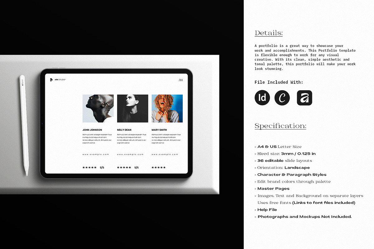 Architecture Portfolio Template, a Brochure Template by ArtisanaAura (Photo 3 of 16)