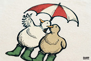Two Cute Ducks In Green Rainboots, an Object Graphic by SharpMarketplace (Thumbnail 5 of 5)
