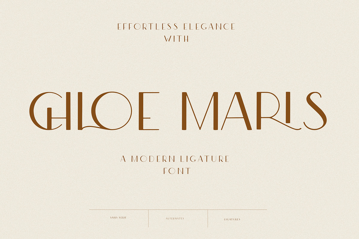 Modern Ligature Sans Serif Font preview 2