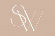 SW monogram, a Branding & Logo Template by LINKED LETTERS STUDIO (Thumbnail 1 of 2)