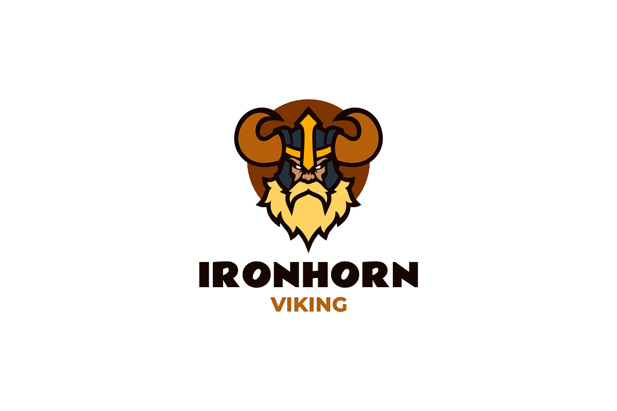 Mascot Modern Viking Logo Design