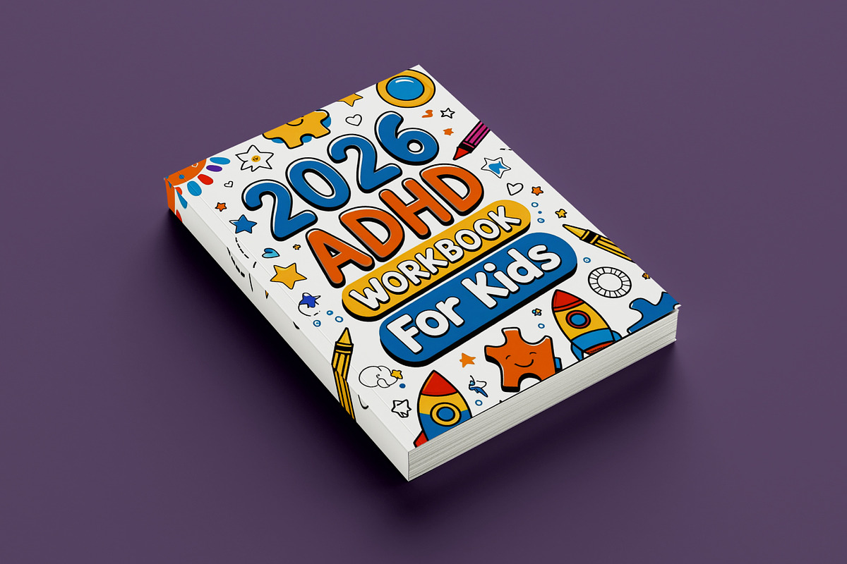2026 ADHD Workbook For Kids Canva, a Stationery Template by Mustafiz (Photo 2 of 8)