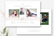 Senior Mini Session Marketing Board, a Flyer Template by By Stephanie Design (Thumbnail 1 of 4)